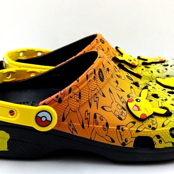 Crocs x Pokemon Pikachu Clog w/Jibbitz Men's Sz 8 / Women’s Sz 10 (207761-0C4) - Picture 5 of 15